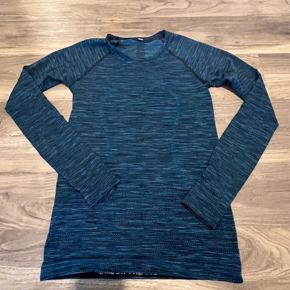 Lululemon swiftly tech la crew neck tee sz 6 kayak blue